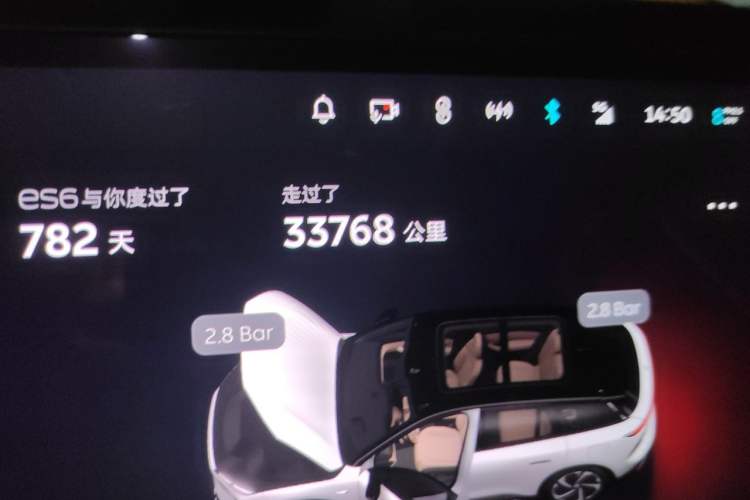 Used Nio ES6 2024 75 kWh Odometer Close Up