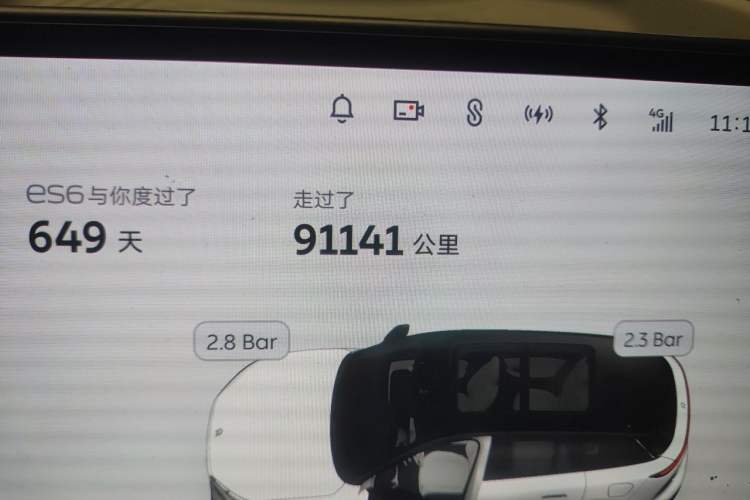 Used Nio ES6 2024 75 kWh Odometer Close Up