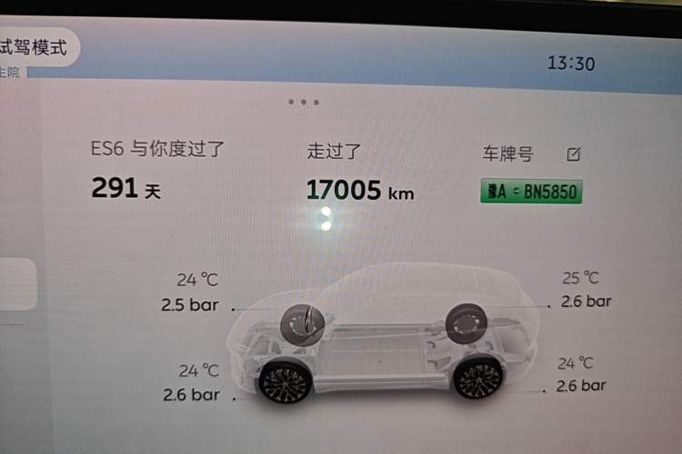 Used Nio ES6 2025 75 kWh Instrument Cluster