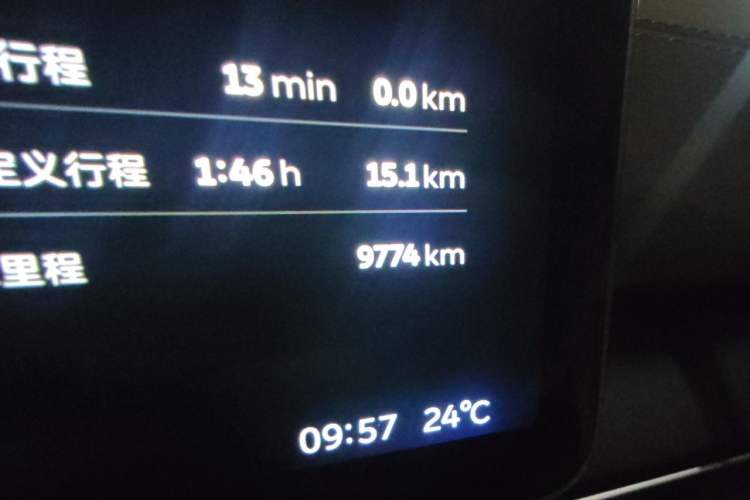 Used Nio ES6 2025 75 kWh Odometer Close Up