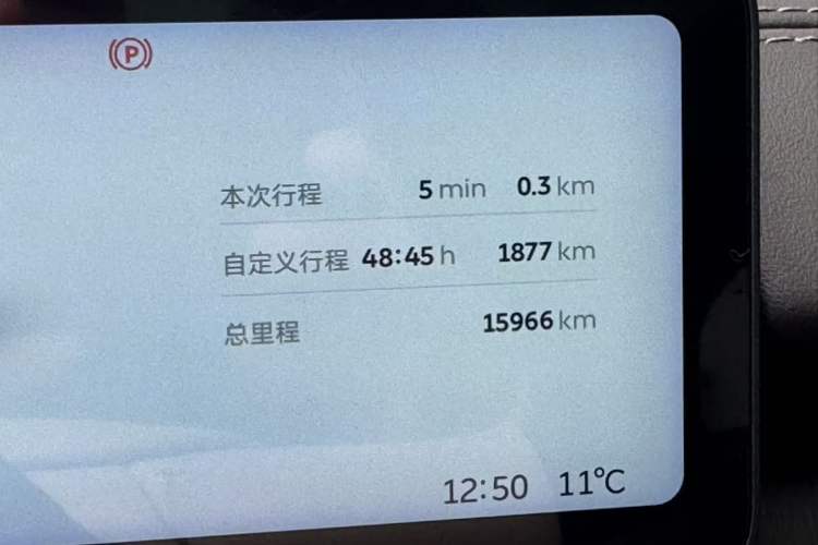 Used Nio ES6 2025 75 kWh Odometer Close Up
