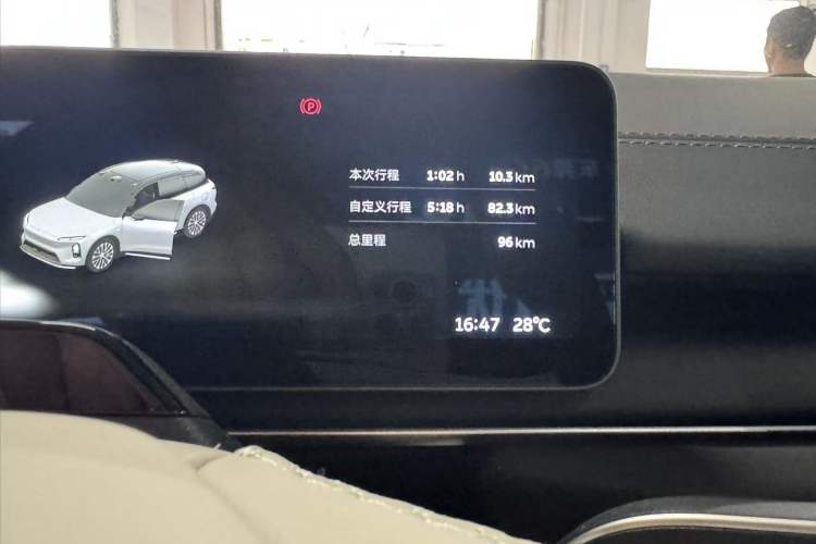 Used Nio ES6 2025 100 kWh Odometer Close Up