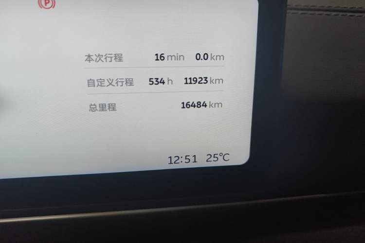 Used Nio ES6 2025 75 kWh Odometer Close Up