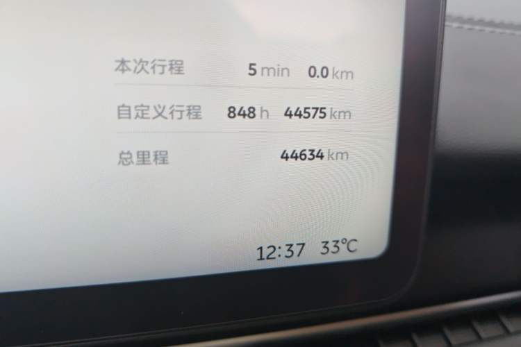 Used Nio ES6 2025 75 kWh Odometer Close Up