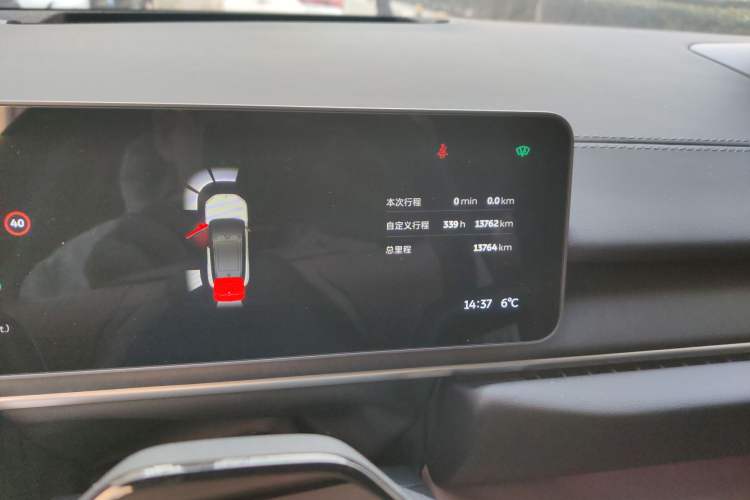 Used Nio ES6 2025 100 kWh Odometer Close Up