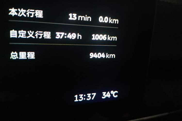 Used Nio ES6 2025 75 kWh Odometer Close Up