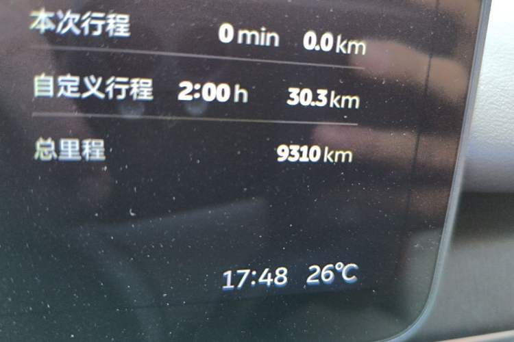 Used Nio ES6 2025 75 kWh Odometer Close Up