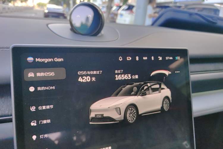 Used Nio ES6 2025 75 kWh Odometer Close Up