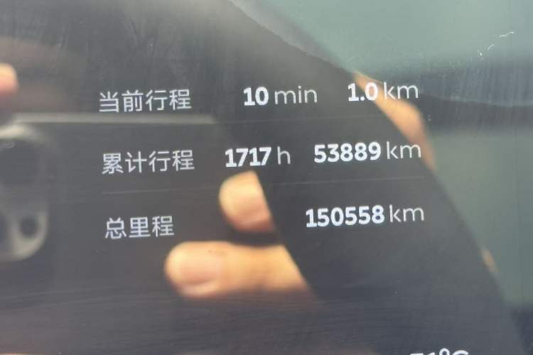 Used Nio ES7 2022 75 kWh Odometer Close Up