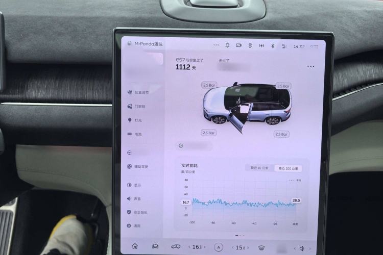 Used Nio ES7 2022 75 kWh Interior 3