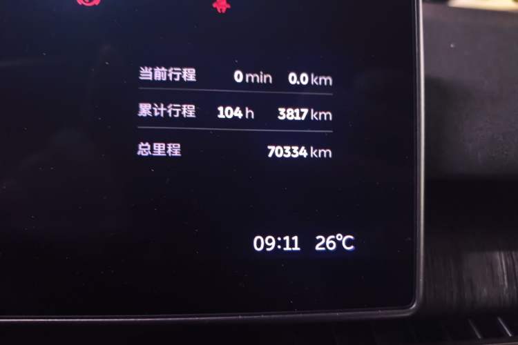 Used Nio ES7 2022 100kWh First Edition Odometer Close Up