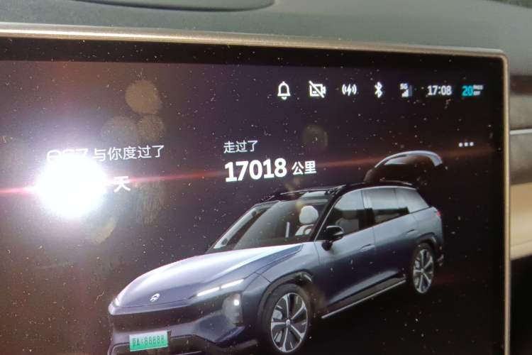 Used Nio ES7 2022 100kWh First Edition Odometer Close Up