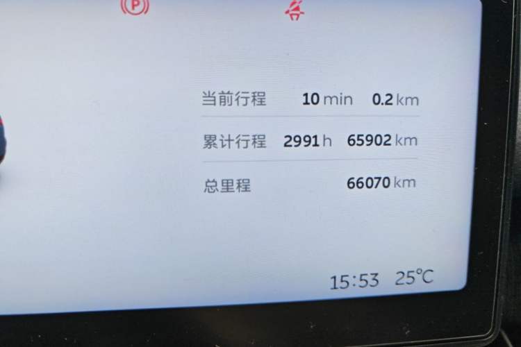 Used Nio ES7 2022 100kWh First Edition Odometer Close Up