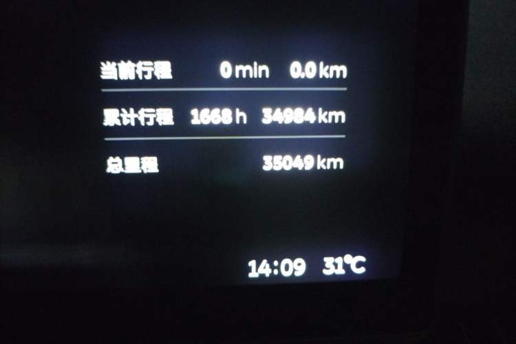 Used Nio ES7 2022 75 kWh Odometer Close Up