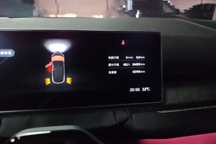 Used Nio ES7 2022 100kWh First Edition Odometer Close Up