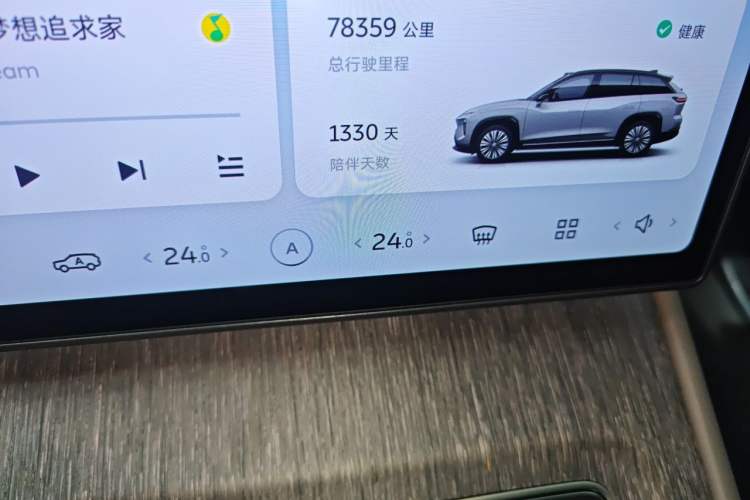Used Nio ES7 2022 100 kWh Odometer Close Up