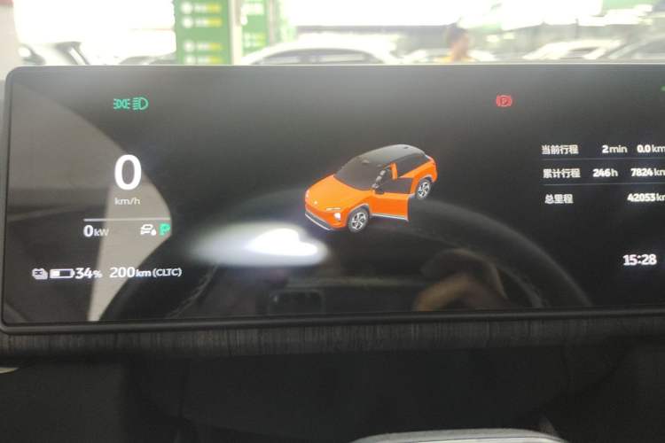 Used Nio ES7 2022 100kWh First Edition Odometer Close Up