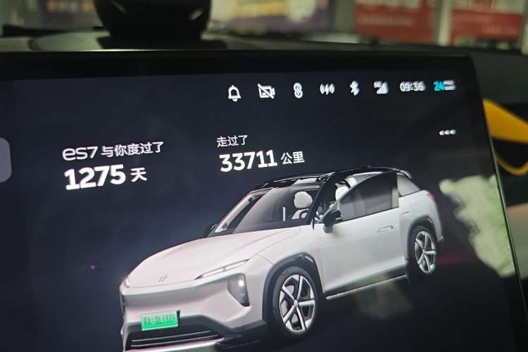 Used Nio ES7 2022 100kWh First Edition Odometer Close Up