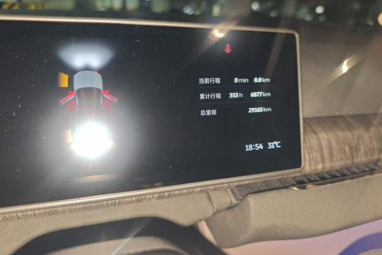 Used Nio ES7 2022 75 kWh Odometer Close Up