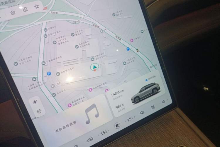 Used Nio ES7 2022 75 kWh Odometer Close Up