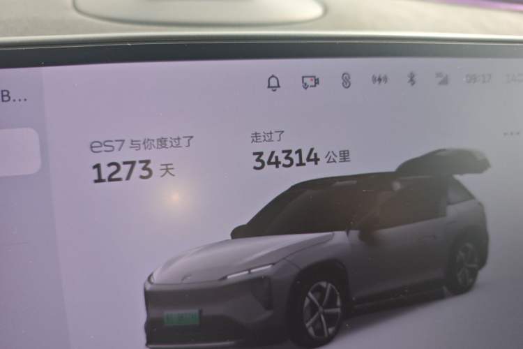 Used Nio ES7 2022 100kWh First Edition Odometer Close Up