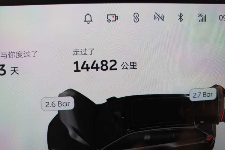 Used Nio ES7 2024 100kWh Signature Edition Odometer Close Up