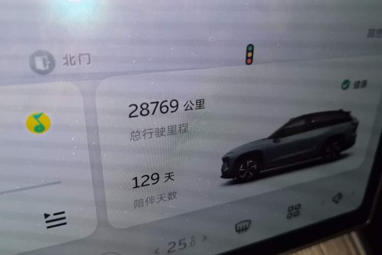 Used Nio ES7 2024 100kWh Signature Edition Odometer Close Up