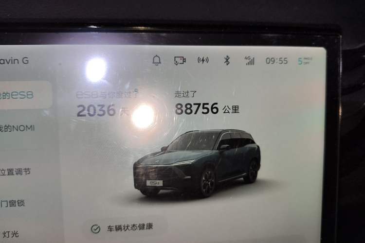 Used Nio ES8 2018 355 km Base Version 6-Seater Edition Odometer Close Up