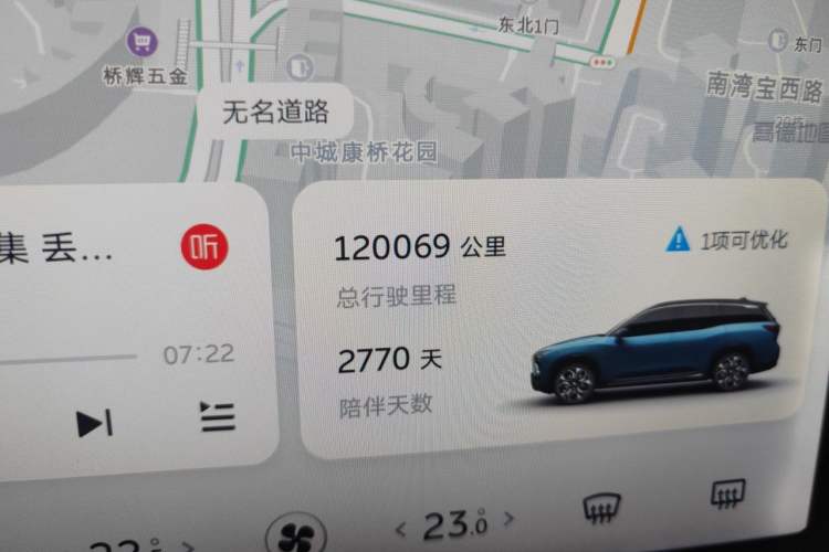 Used Nio ES8 2018 Founder Edition Odometer Close Up