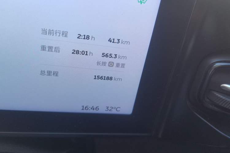 Used Nio ES8 2018 355 km Base Version 6-Seater Edition Odometer Close Up