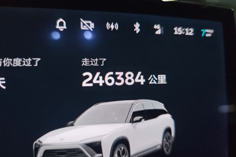 Used Nio ES8 2018 Founder Edition Odometer Close Up