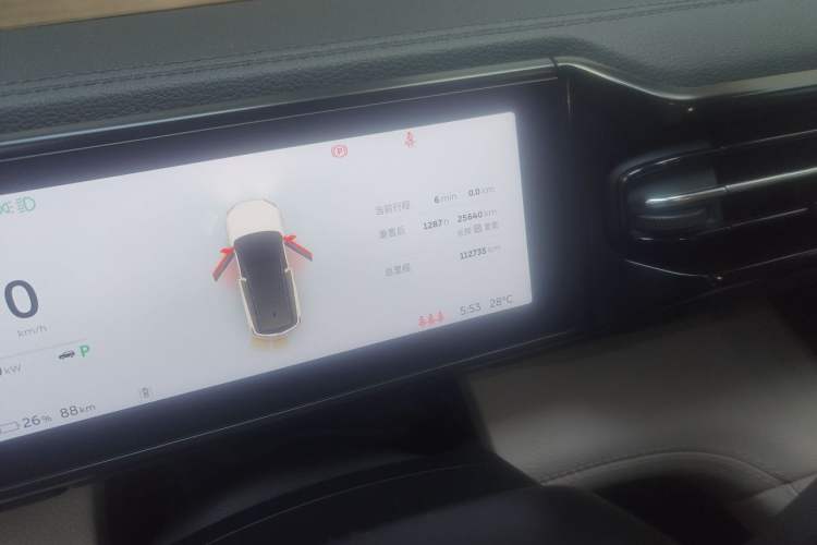 Used Nio ES8 2018 355 km Base Version 7-Seater Edition Odometer Close Up