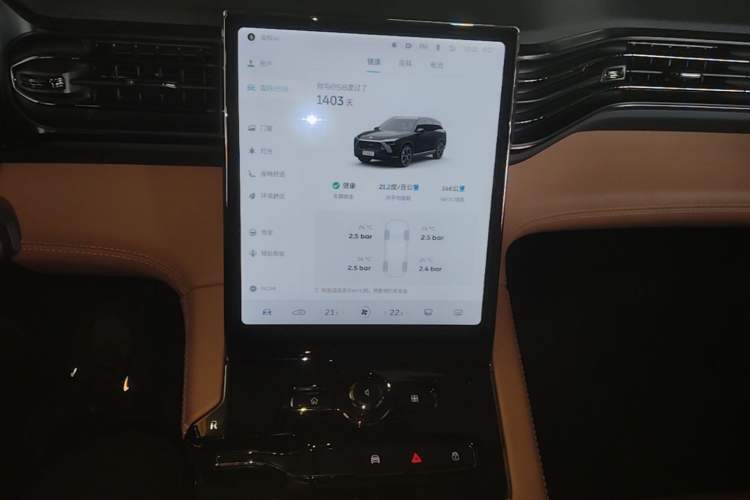 Used Nio ES8 2020 450 km Range 6-Seater Version Audio And AC Panel