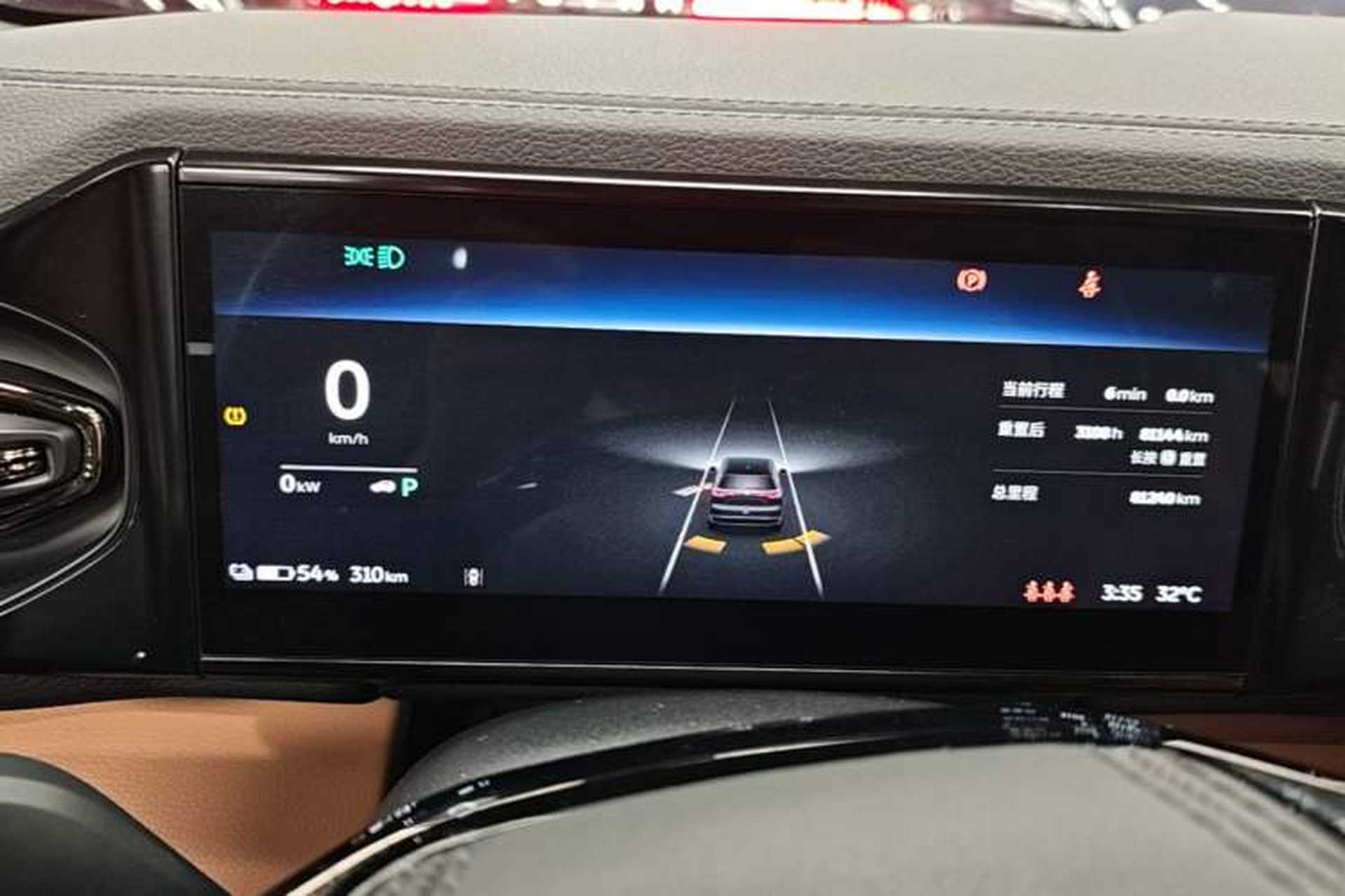 Used Nio ES8 2020 580 km Range 7-Seater Version Instrument Cluster