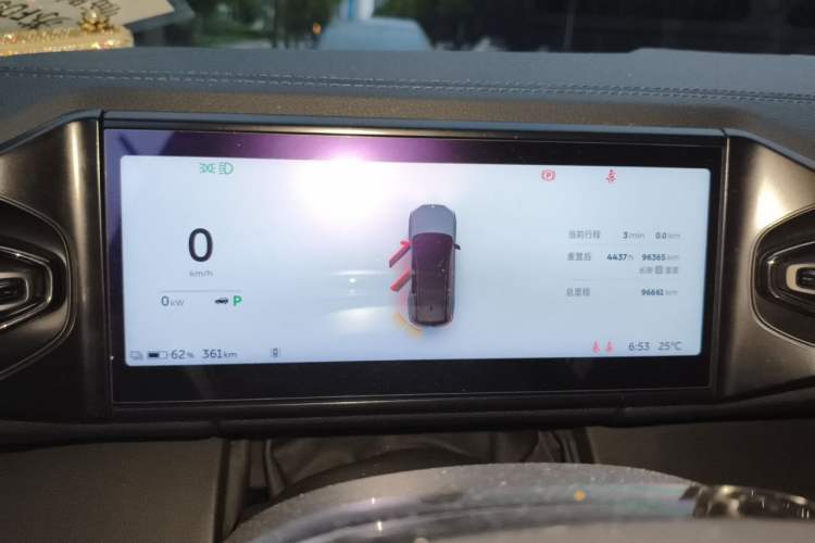 Used Nio ES8 2020 580 km Range Six-Seater Version Instrument Cluster