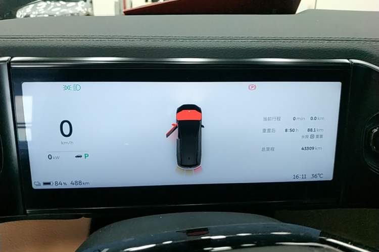 Used Nio ES8 2020 580 km Range Six-Seater Version Instrument Cluster
