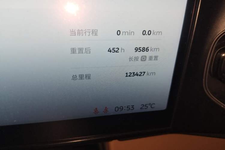 Used Nio ES8 2020 580 km Range Six-Seater Version Odometer Close Up