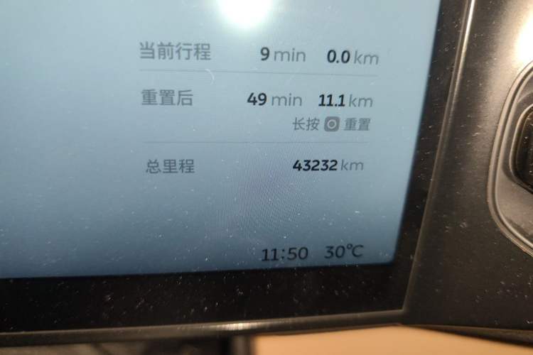 Used Nio ES8 2020 580 km Range Six-Seater Version Odometer Close Up