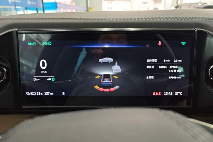 Used Nio ES8 2020 415 KM Signature Edition 7-Seater Version Instrument Cluster