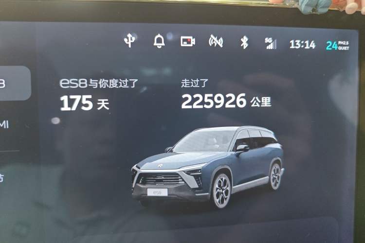 Used Nio ES8 2020 415 km Signature Edition 6-Seater Version Odometer Close Up