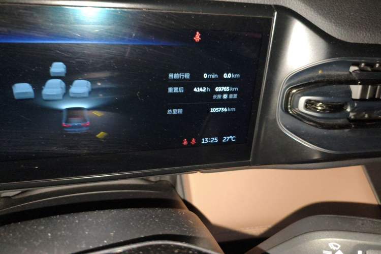 Used Nio ES8 2020 415 km Range 6-Seater Version Odometer Close Up