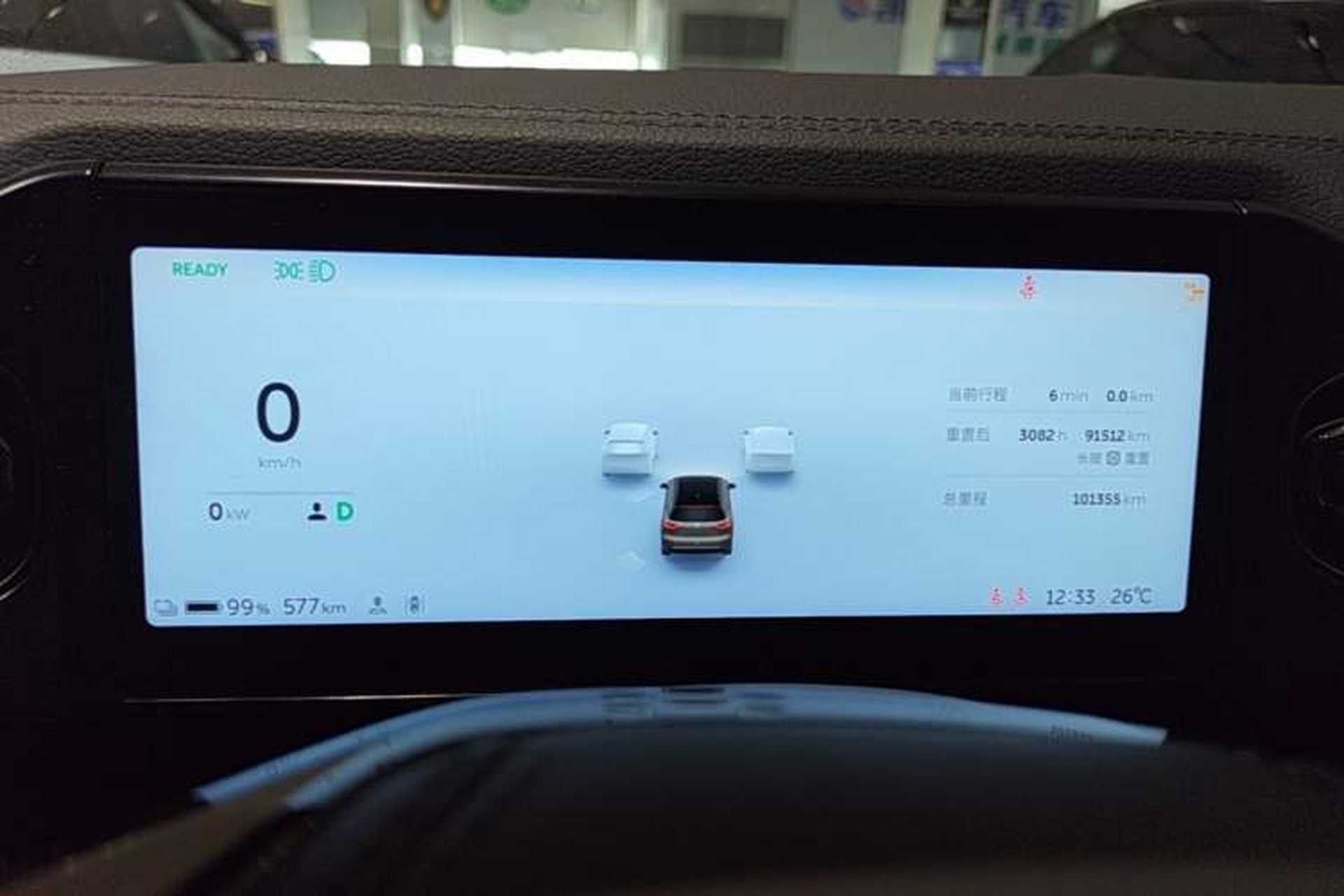 Used Nio ES8 2020 580 km Range Six-Seater Version Instrument Cluster