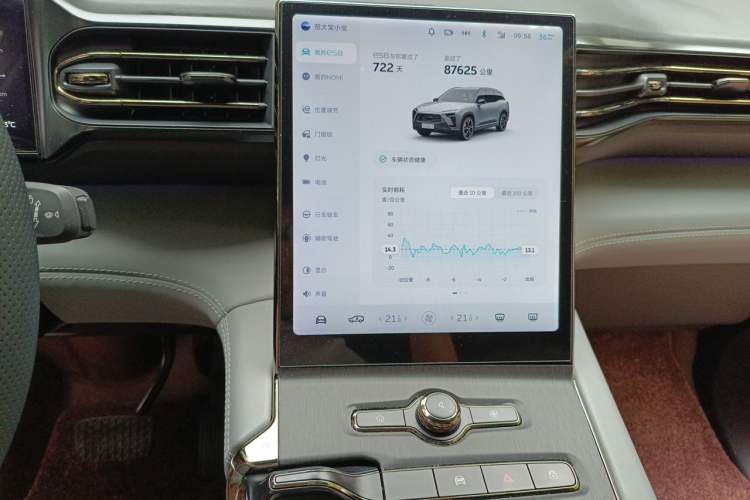 Used Nio ES8 2020 580 km Range Signature Edition Six-Seater Version Audio And AC Panel