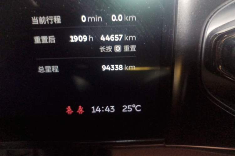 Used Nio ES8 2020 415 km Signature Edition 6-Seater Version Odometer Close Up