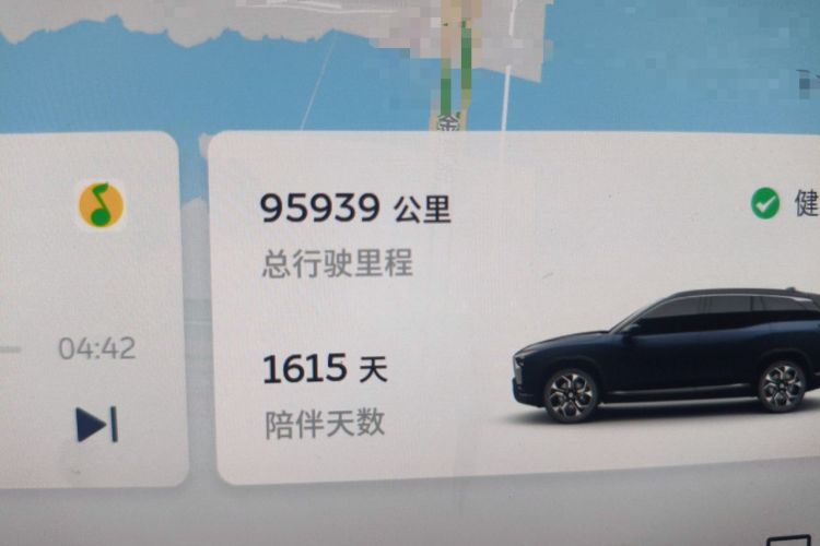 Used Nio ES8 2020 580 km Range Signature Edition Six-Seater Version Odometer Close Up