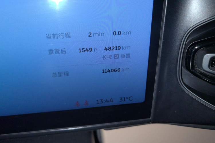 Used Nio ES8  Odometer Close Up