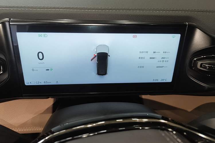 Used Nio ES8 2020 580 km Range Six-Seater Version Instrument Cluster