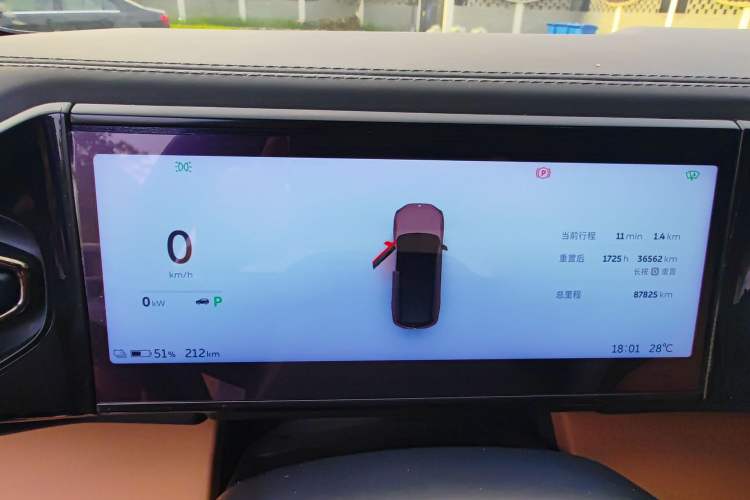 Used Nio ES8 2020 415 km Signature Edition 6-Seater Version Odometer Close Up