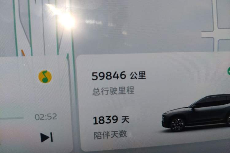 Used Nio ES8 2020 415 km Range 6-Seater Version Odometer Close Up