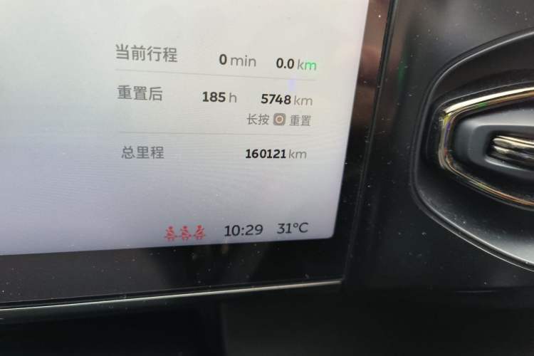 Used Nio ES8 2020 415 KM Signature Edition 7-Seater Version Odometer Close Up
